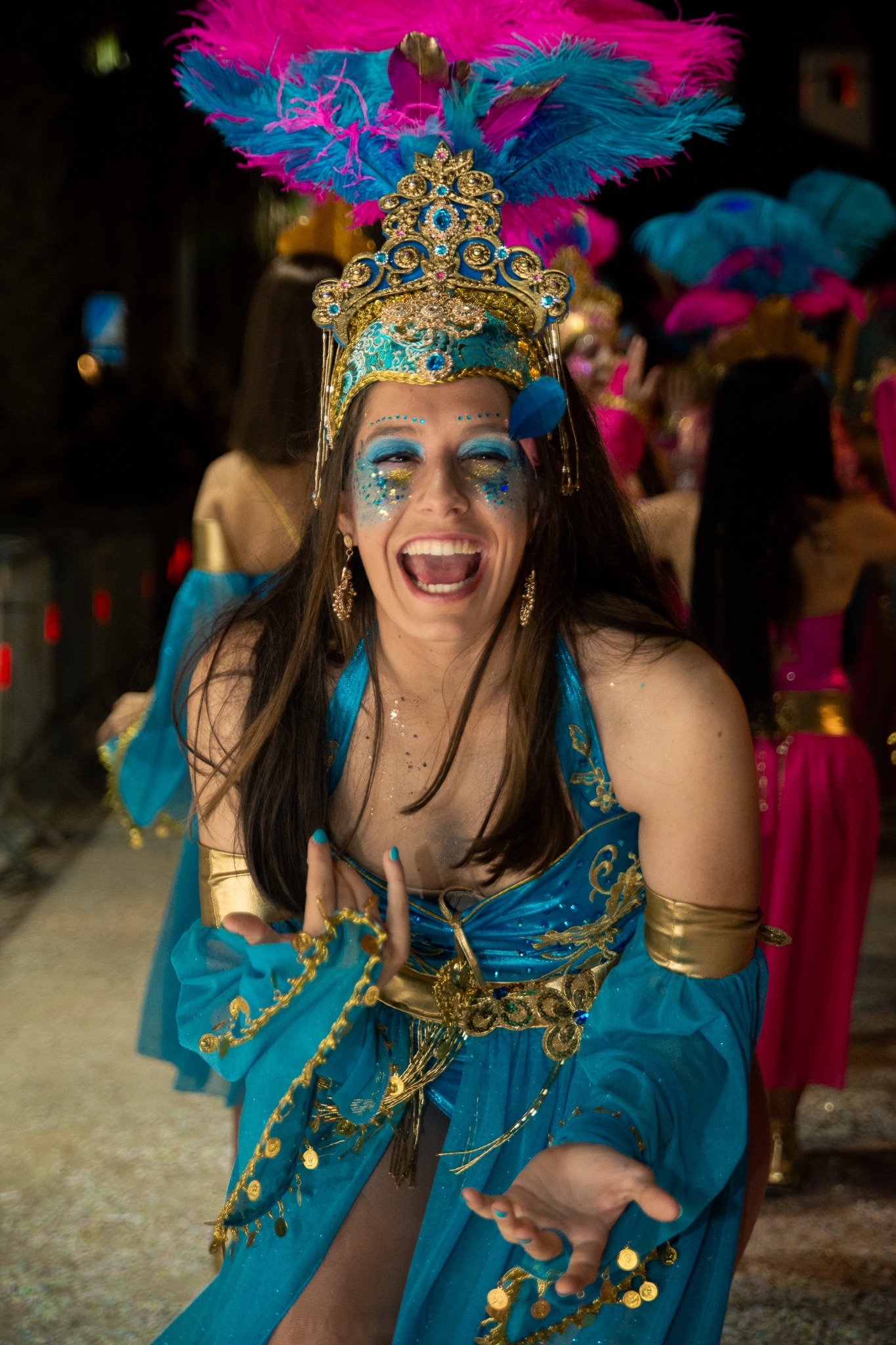 Retrato en Carnaval de noche